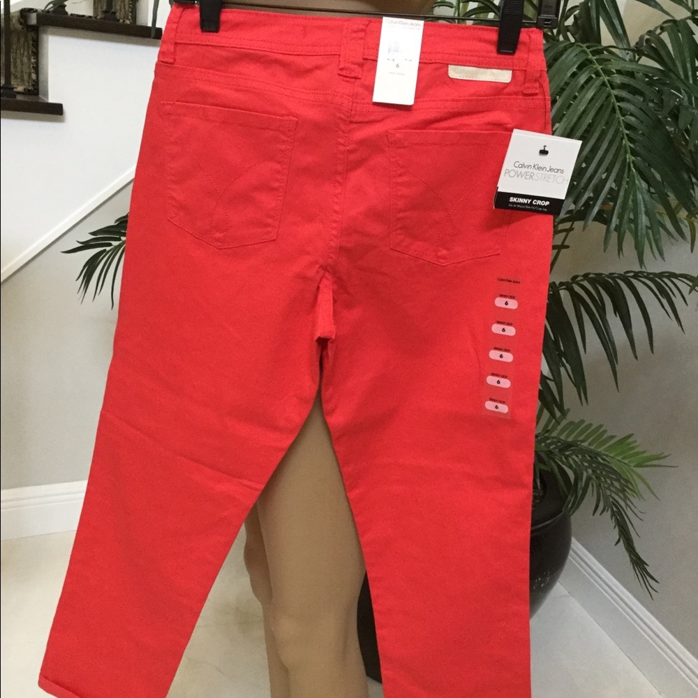 Calvin Klein Power stretch cropped pants NWT